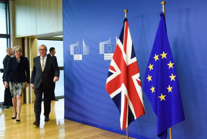 President Jean-Claude Juncker and British Prime Minister Theresa May on Brexit