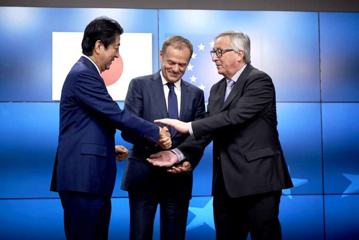 Mr Shinzo ABE Japanese Prime Minister Mr Donald TUSK President of the European Council Mr Jean-Claude JUNCKER President of the European Commission