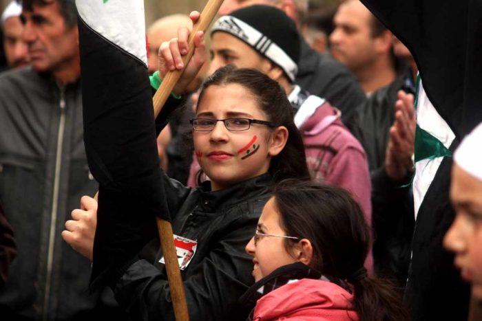 Syria Demonstration Children