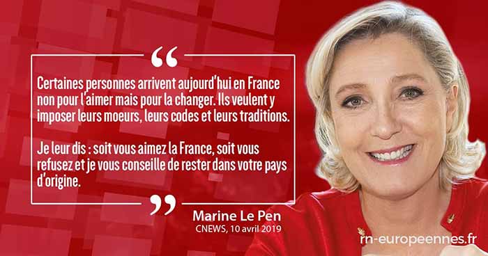 Marine Le Pen Rassemblement National RN