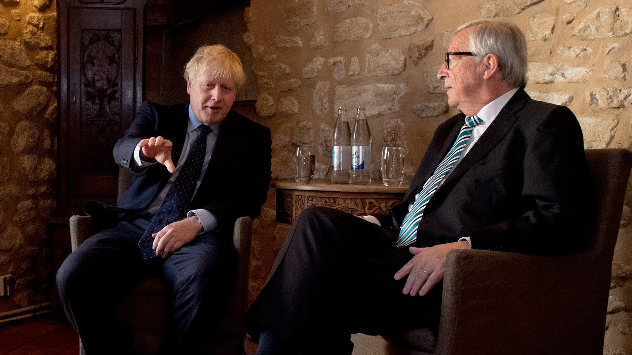 President Jean-Claude Juncker and UK Prime Minister Boris Johnson