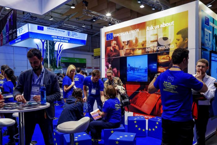 EU European Union Stand at the Web Summit 2019