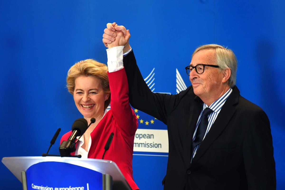 Jean-Claude Juncker with Ursula Von Der Leyen