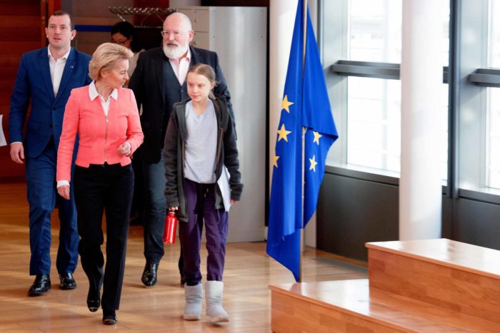 Greta Thunberg and Ursula von der Leyen - EUdebates Green Deal