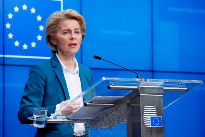 Ursula von der Leyen at extraordinary G7 Leaders' video conference on COVID-19