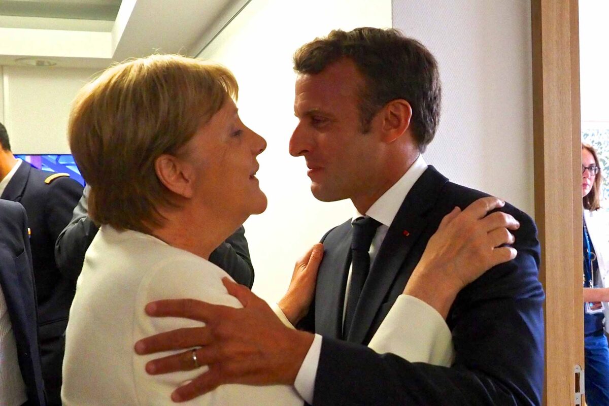 Angela Merkel, German Federal Chancellor, Mr Emmanuel Macron, President of France