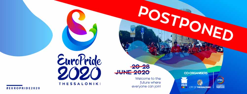 2020 Europride - Thessaloniki Postponed