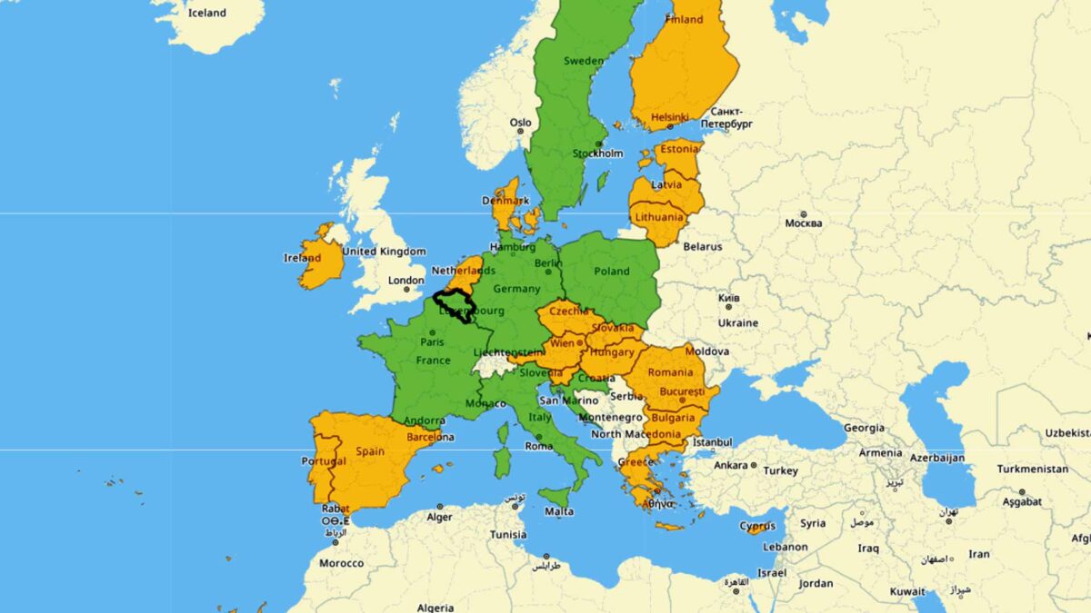 Re-Open EU #EUtourism Country map limitations
