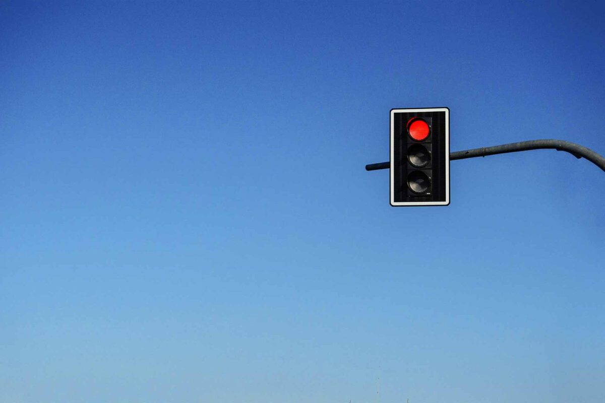 Red Traffic-light sky