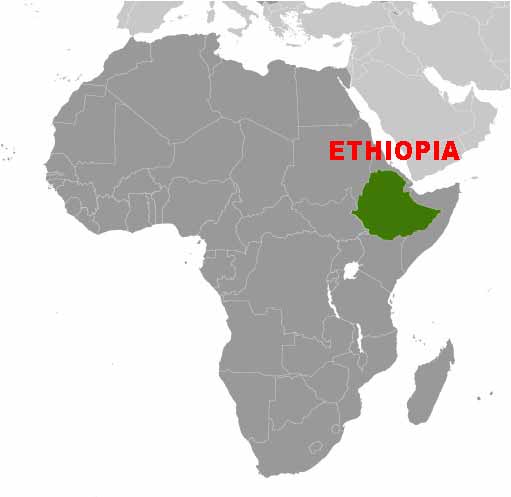 Ethiopia Africa map