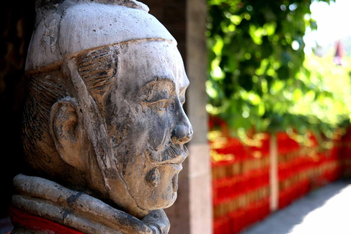 China, Beijing. Forbidden City. Warrior Statue