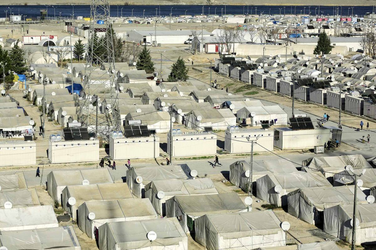 Refugee camp of Nizip, Turkey, 45 kilometers away from Syrian border