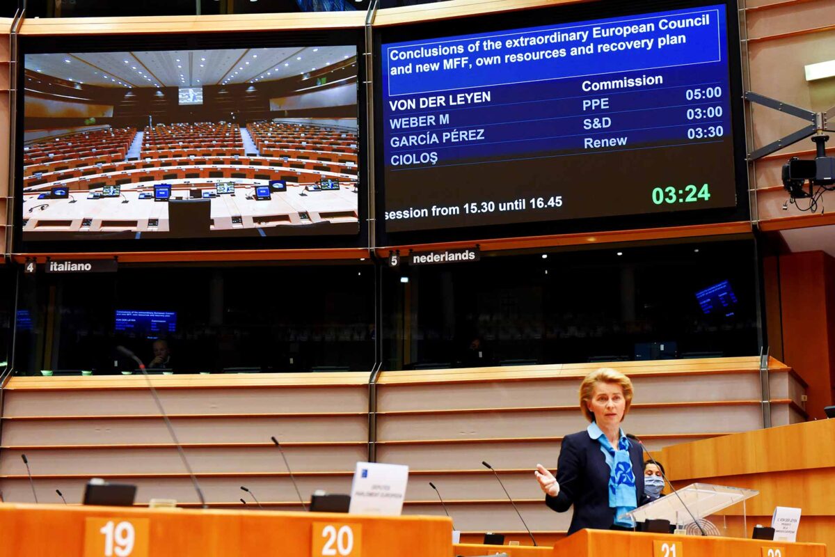 Ursula von der Leyen MFF debate European Parliament