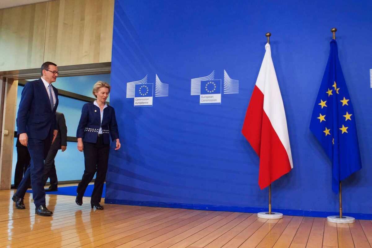 Mateusz Morawiecki and Ursula von der Leyen in Brussels