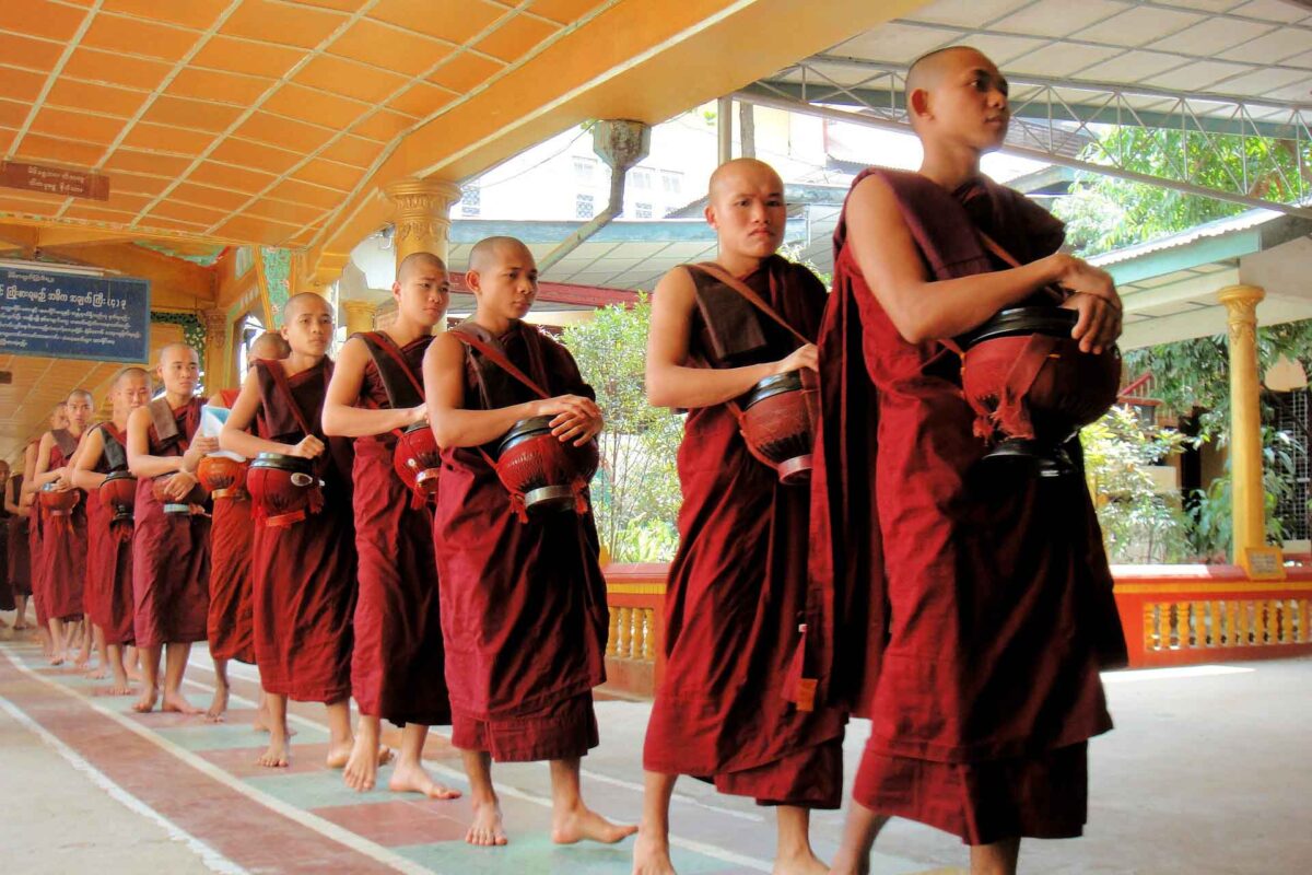 Myanmar monks