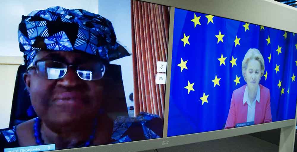 Videoconference between Ngozi Okonjo-Iweala, Chair of the Board of Gavi, Special Envoy for the World Health Organization (WHO) Access to COVID-19 Tools (ACT) Accelerator, and Ursula von der Leyen, President of the European Commission