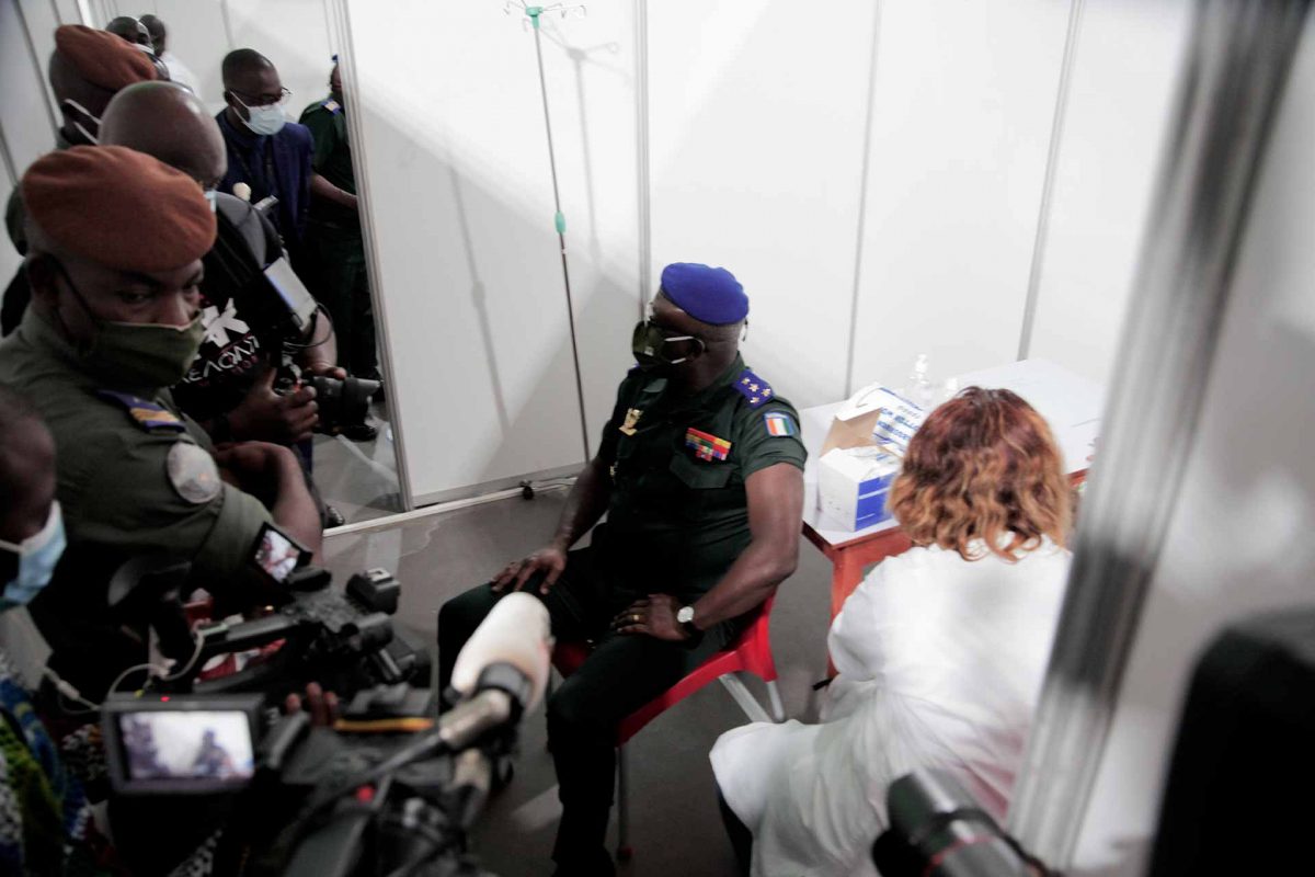 First vaccinations, Ivory Coast