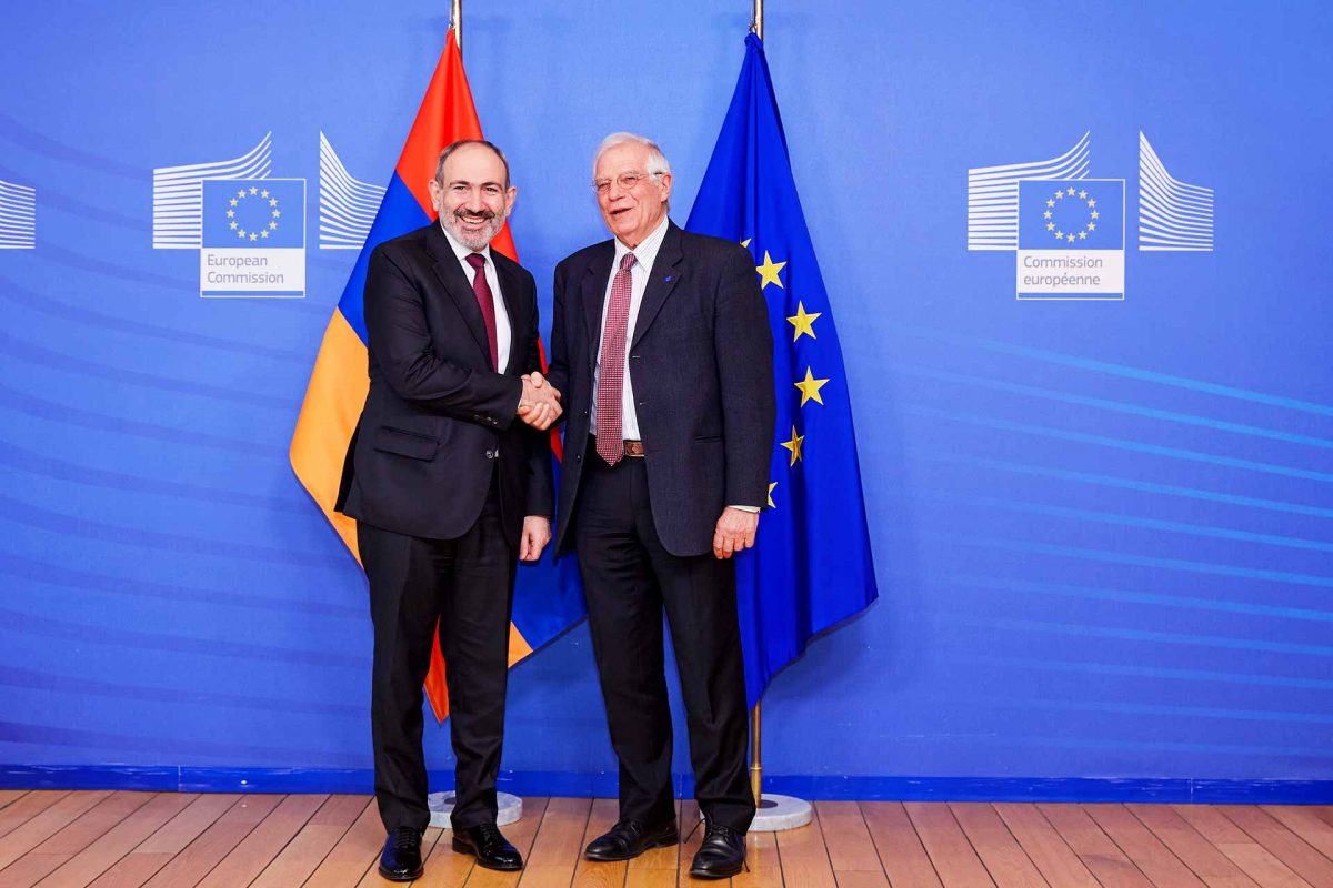 Mr Nikol PASHINYAN, Prime Minister of Armenia; Mr Josep BORRELL FONTELLES